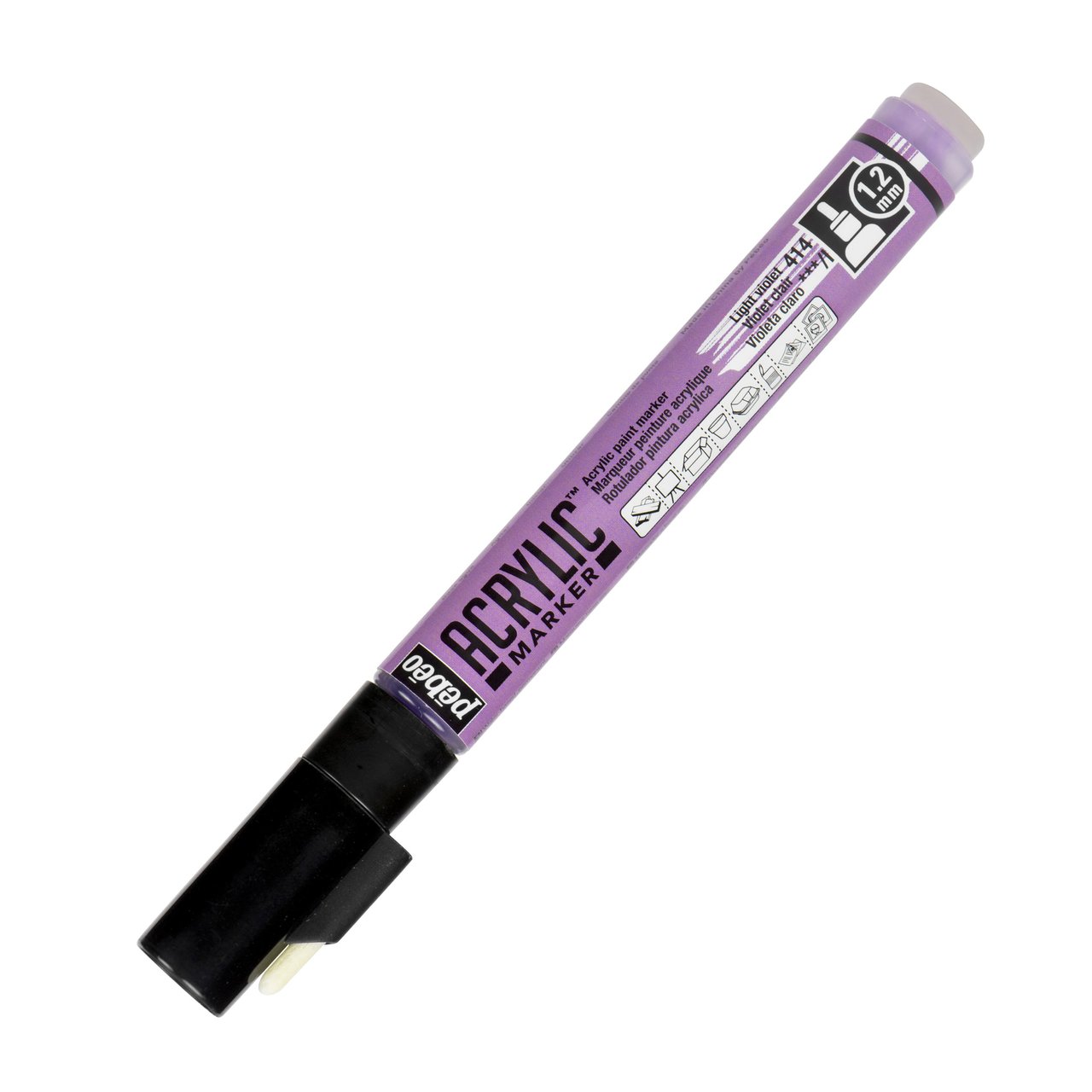 Marqueur peinture Pébéo Acrylic Marker - Lavande 1,2 mm pour loisirs créatifs