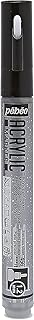 Marqueur acrylique Pébéo 201456 - Pointe ronde 1,2mm Argent précieux pour dessin et décoration