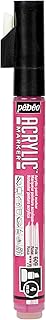Marqueur acrylique Pébéo 201609 - Pointe biseautée 4mm Rose pour peinture sur tissu, bois, métal