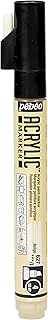 Marqueur acrylique Pébéo 201627 - Pointe biseautée 4mm Beige pour loisirs créatifs et art