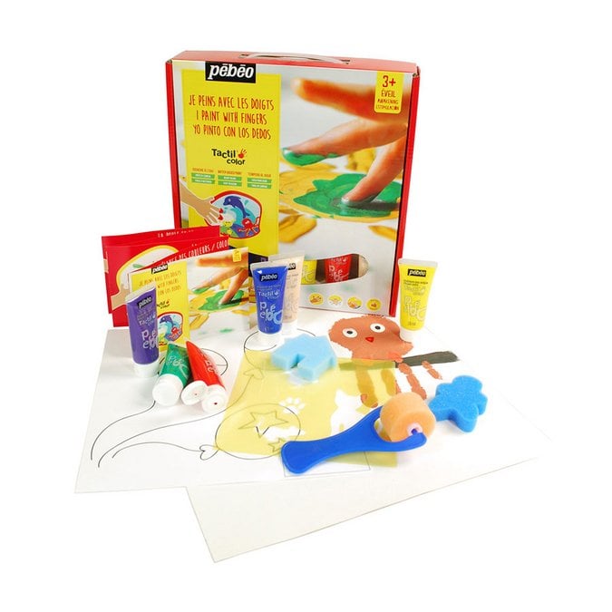 Mini atelier « Je peins avec les doigts » Tactil Color Pébéo