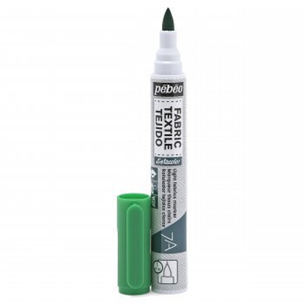 Marqueur pour tissu Pebeo Setaskrib - vert - Personnalisation textile loisirs créatifs