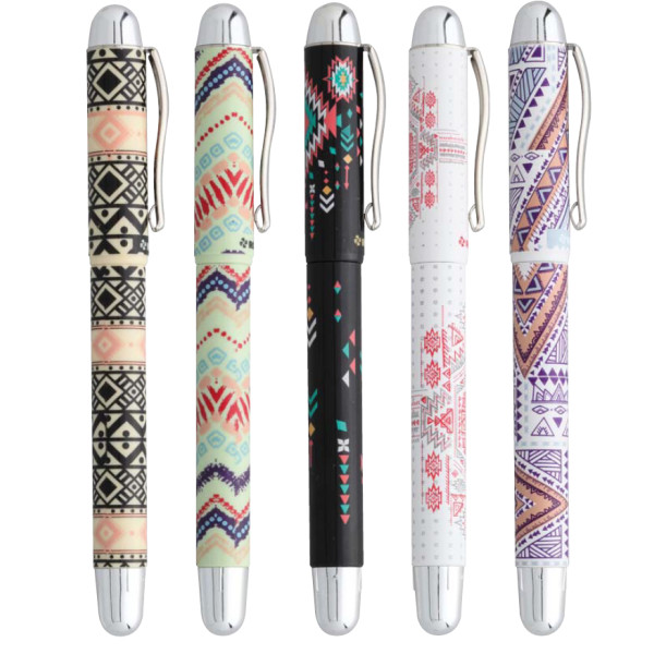 Stylo plume Ethno INK - Encre effaçable, Corps plastique, Différents modèles disponibles