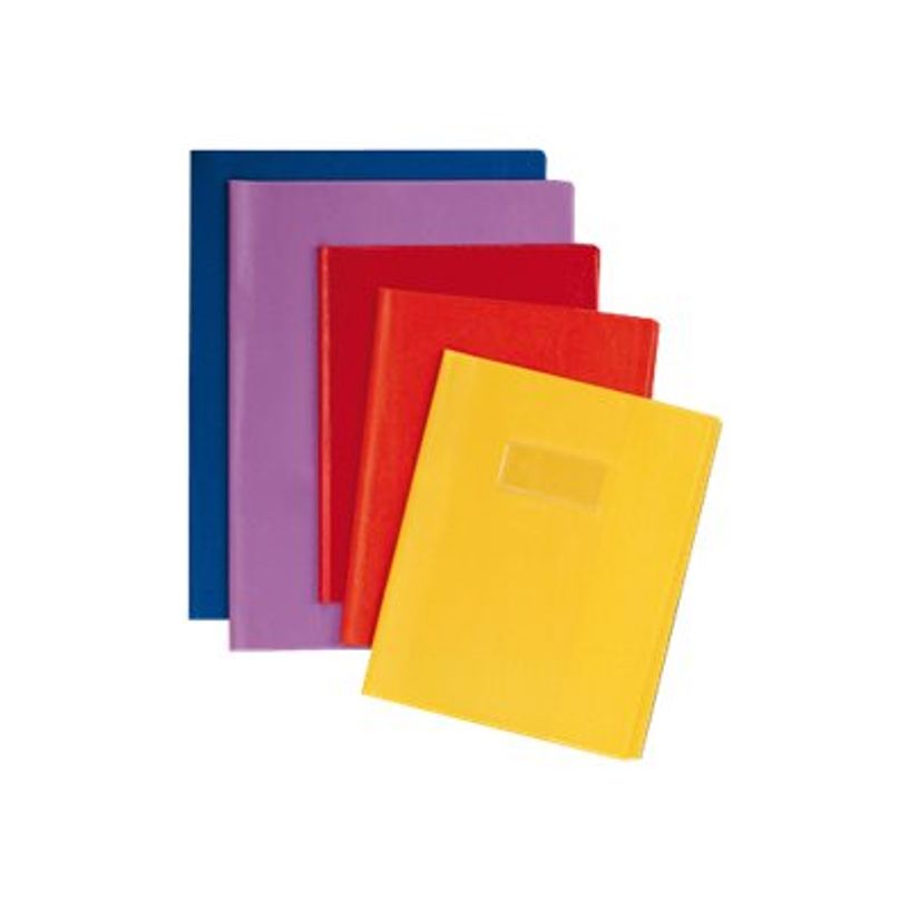 Protège-cahiers Calligraphe 240x320 mm - couverture durable jaune pour cahiers scolaires et bureau