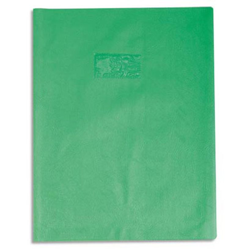 Protège-cahiers Calligraphe 240x320 mm vert - protection durable pour cahiers scolaires et bureau