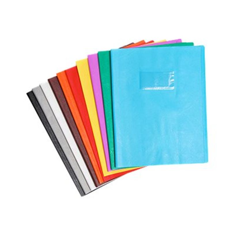 Protège-cahiers Calligraphe 240x320 mm noir - protection durable pour cahiers scolaires et bureau