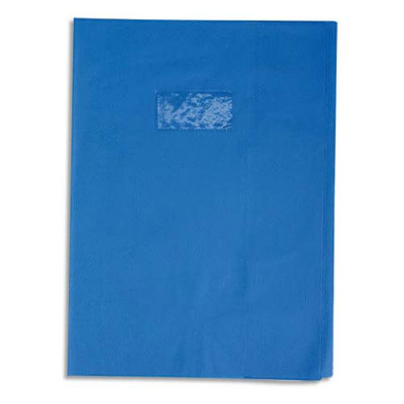 Protège-cahiers Calligraphe 240x320 mm bleu - couverture durable pour cahiers scolaires et bureau