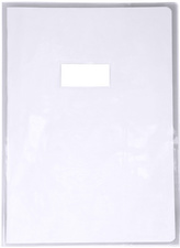 Protège-cahier Calligraphe Cristalux A4 en PVC cristal 0,22 mm transparent avec rabats marque-pages pour fournitures scolaires