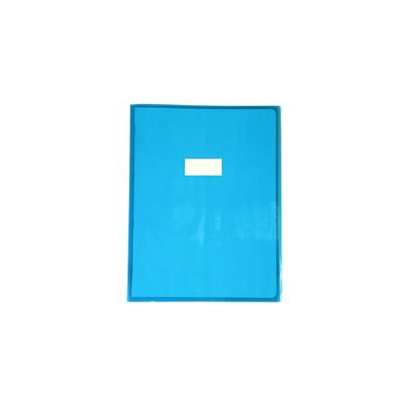 Protège-cahiers Calligraphe 240x320 mm bleu transparent - protection durable pour cahiers scolaires et bureau