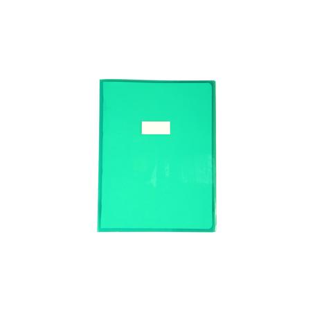 Protège-cahiers Calligraphe 240x320 mm vert transparent - protection pour cahier scolaire et bureau
