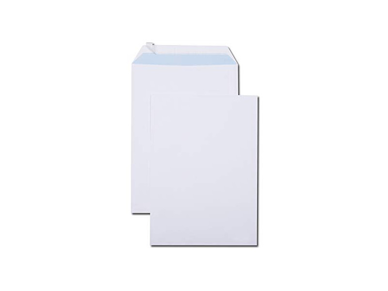 Pochettes d'expédition GPV C4 - 229 x 324 mm, blanc, 90 g/m², auto-adhésive pour bureau et envoi postal