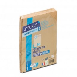 Enveloppes GPV C5 162 x 229 mm Kraft 85G Auto adhésives pour correspondance et expédition