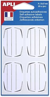 Stickers Étiquettes Adhésives APLI - Différentes Couleurs pour Nom sur Cahier