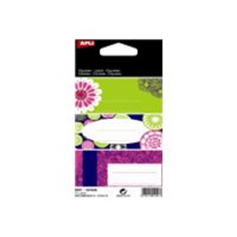 Stickers Étiquettes Adhésives APLI - Illustrées pour Nom sur Cahier ou Étiquette Cadeau - Motifs Variés
