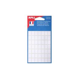 Etiquettes adhésives APLI 9x13 mm blanc permanent - multi-usage pour bureau et correspondance