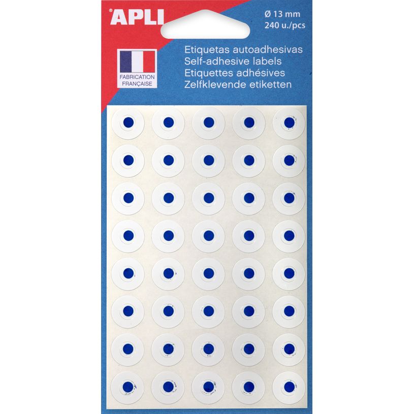 Œillets blancs Apli - Diamètre 13 mm - Pour renforcement de documents