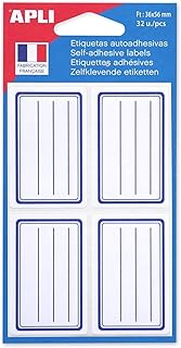 Stickers Étiquettes Adhésives APLI - Différentes Couleurs pour Nom sur Cahier