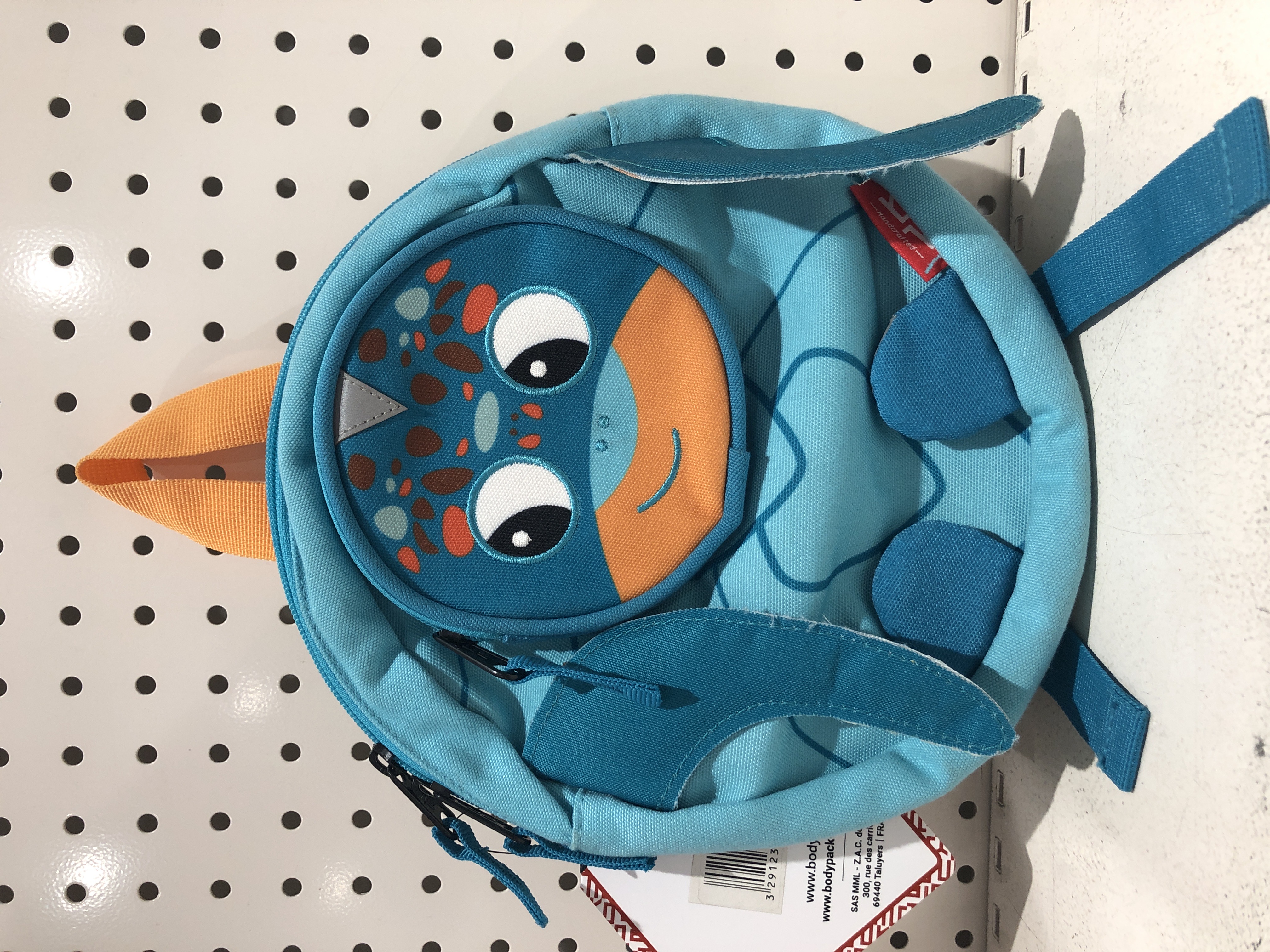 Sac maternelle enfant Tortue bleu - Petit format léger pour école maternelle et activités périscolaires