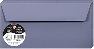 Enveloppes Pollen Clairefontaine - 20 unités 110 x 220 mm 120 g/m² Myosotis pour courrier
