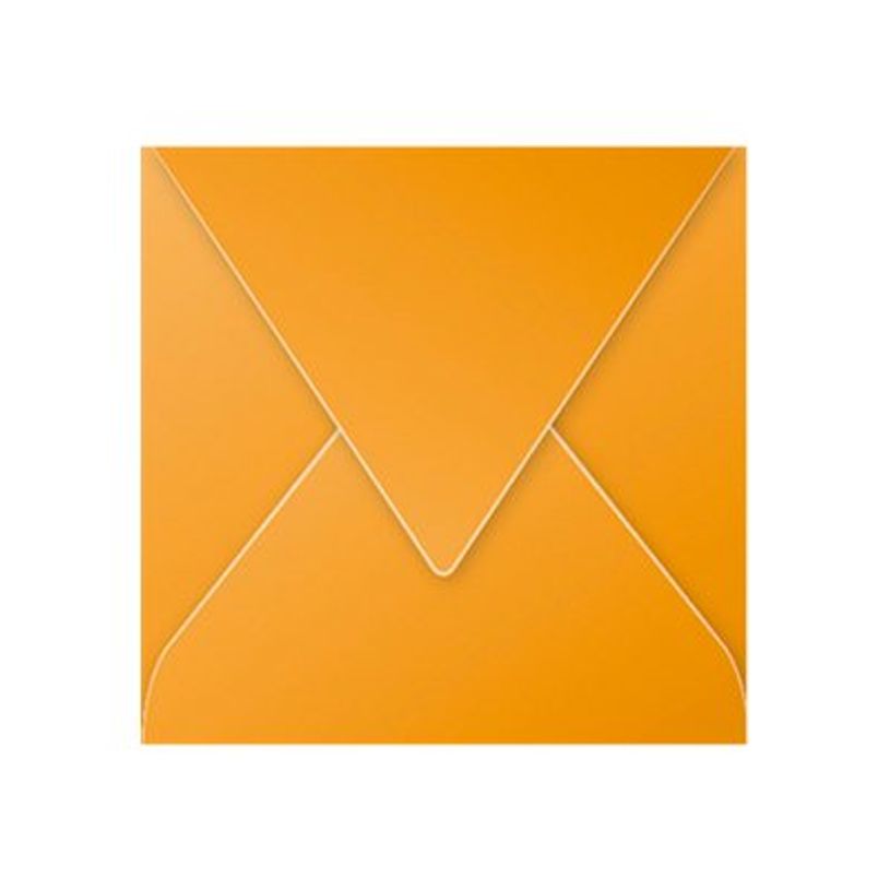 Enveloppes gommées Clairefontaine Pollen Capucine - 20 unités 140x140 mm 120 g/m² pour messages colorés