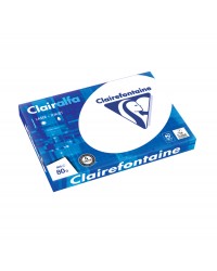 Papier Clairefontaine CLAIRALFA A3 - 80 g/m² - Ramette 500 feuilles - Papier blanc multifonction pour bureau et impression