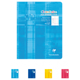 Cahier Clairefontaine 17x22 cm - Spécial maternelle, 32 pages grands carreaux interligne 3 mm, coloris assortis