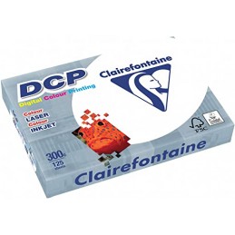 Papier multifonction Clairefontaine DCP - A4 300 g/m² blanc - Ramette 125 feuilles pour impression et dessin