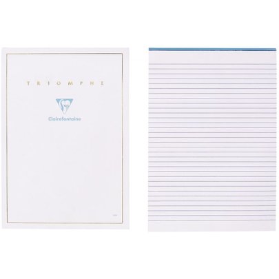 Bloc de correspondance Clairefontaine Triomphe A4 - 50 feuilles Vélin uni 90g pour lettres