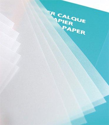 Papier Calque 90/95 g/m² 50x65cm - Feuille de Dessin et Tracé pour Artistes et Architectes