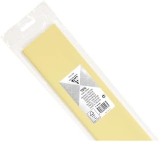 Papier crépon Clairefontaine Ivoire 500 mm x 2.5 m - Idéal pour loisirs créatifs et décoration
