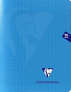 Cahier Petit Format Clairefontaine 303741C - 17 x 22 cm 96 Pages Grands Carreaux Seyes Couverture Polypro
