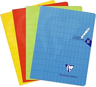 Cahier d'écriture Clairefontaine Mimesys - 17x22 cm 32 Pages Double Ligne 3 mm Papier 90 g Couverture Polypro