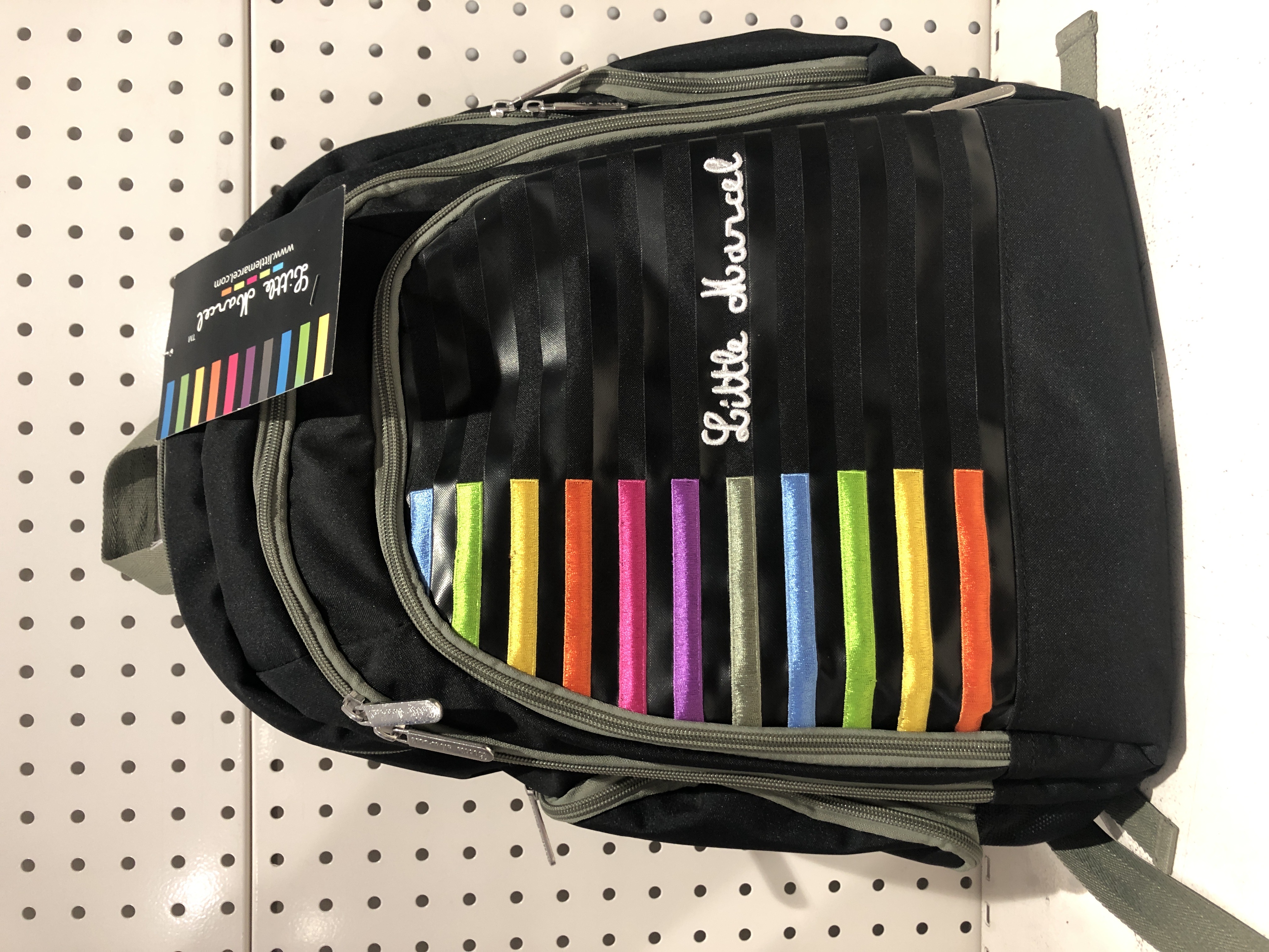 Sac à dos Little Marcel rayé - Multicolore 35L pour école, loisirs ou voyages