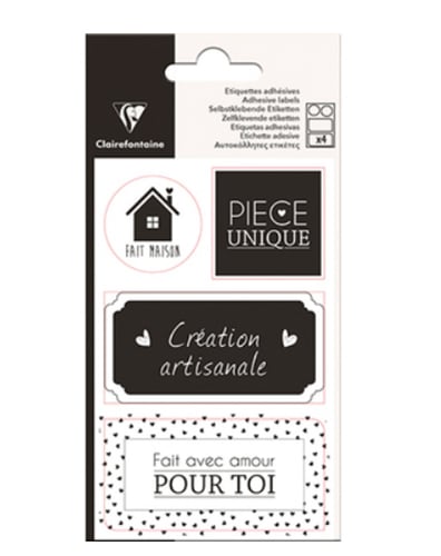 Étiquette adhésive décorative Clairefontaine Alliance Do it yourself - Pour loisirs créatifs et personnalisation