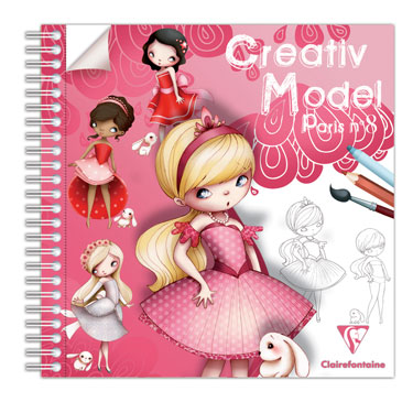 Bloc de papier Créativ Model Paris N8 - 50 feuilles 20×20 cm pour loisirs créatifs et dessin