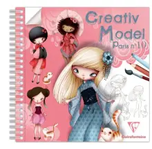 Bloc de papier Créativ Model Paris N10 - 50 feuilles 20×20 cm pour loisirs créatifs et dessin artistique