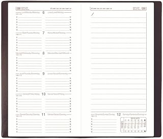 Agenda de poche Quo Vadis NOTEXDI 8.8x17 cm - 1 semaine/2 pages noir 2024 pour organisation personnelle