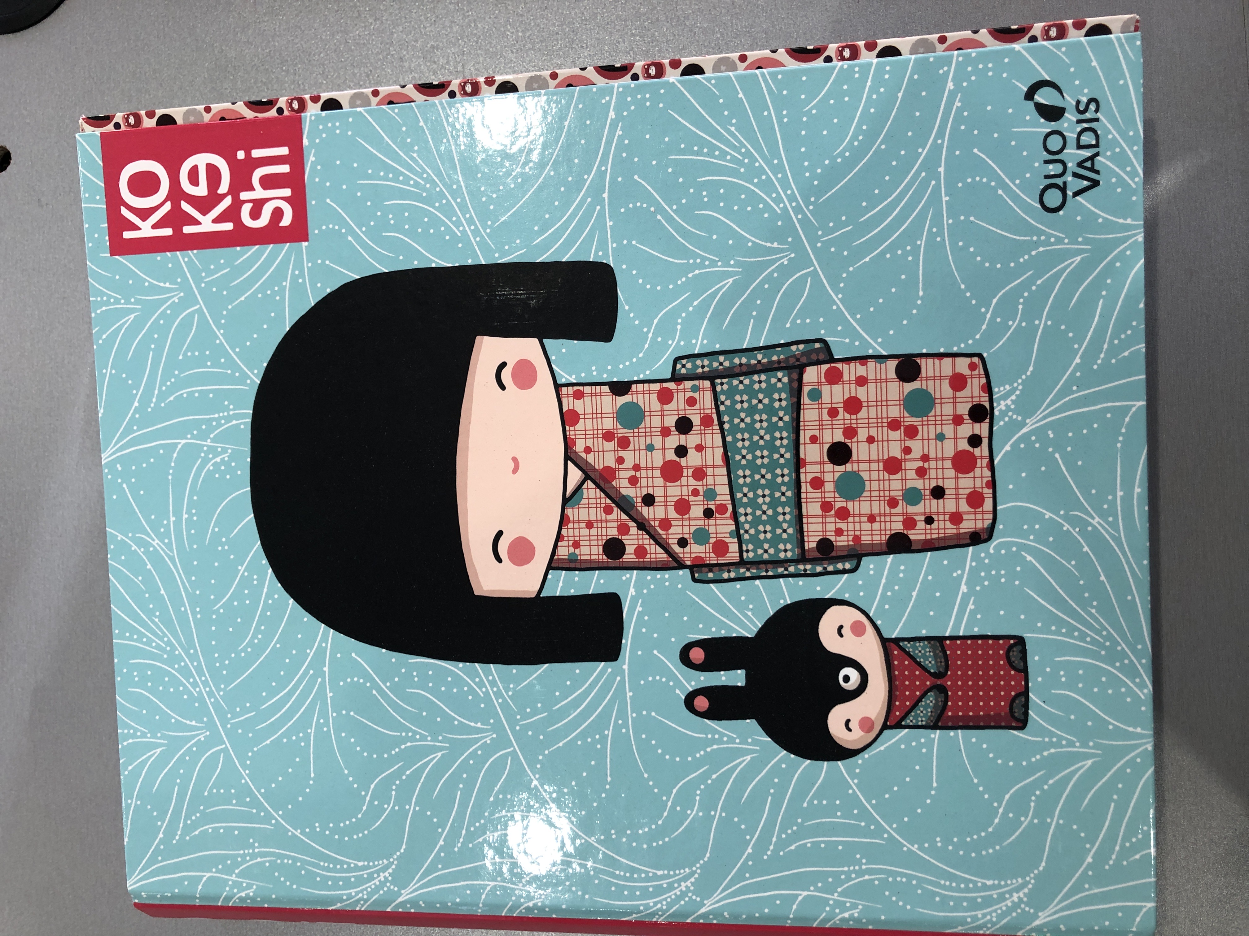 Classeur A4 QUOVADIS Kokeshi - Format A4, Compatible avec Documents et Dossiers de Bureau