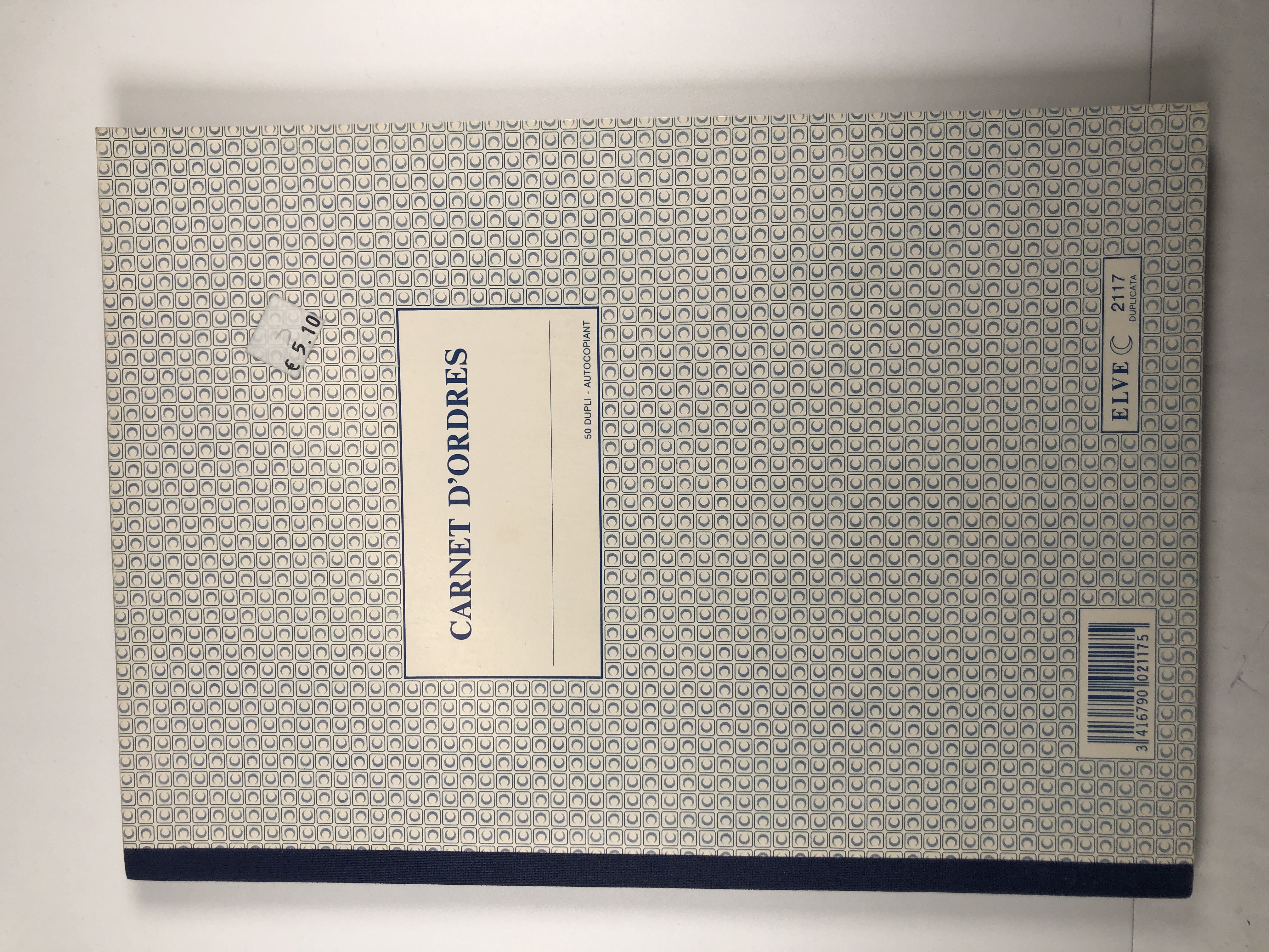 Carnet d'ordres 