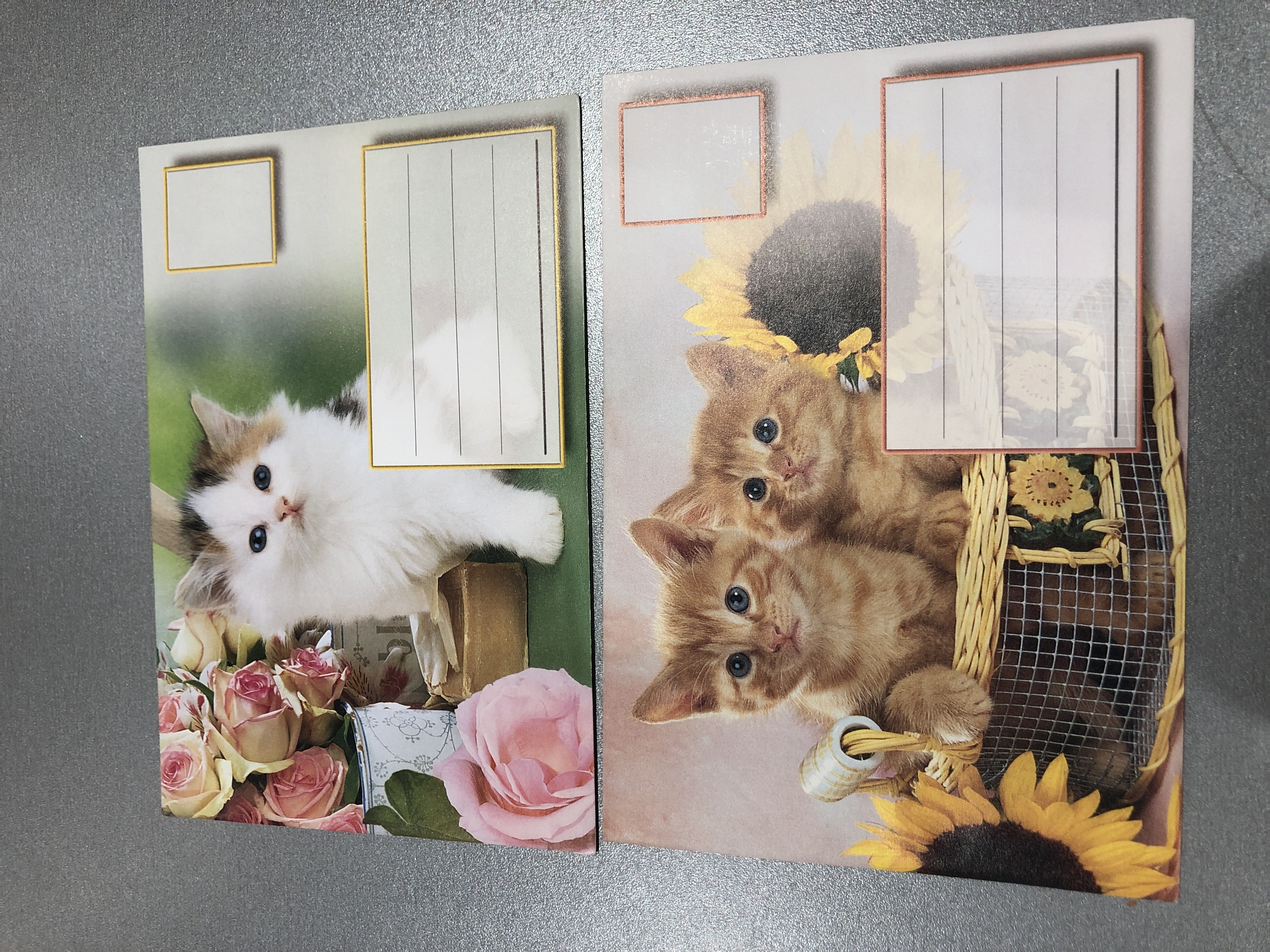 Enveloppes As de coeur Chat 11x16 cm - Papier de qualité - Pour correspondance personnelle et professionnelle