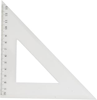 Équerre 45° JPC Créations 954445 - 21 cm Transparent pour Dessin Technique
