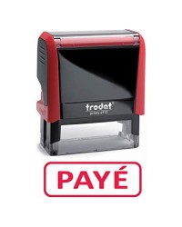 Tampon Formule PAYE Trodat XPRINT - Rouge 43468 - Pour Documents et Factures