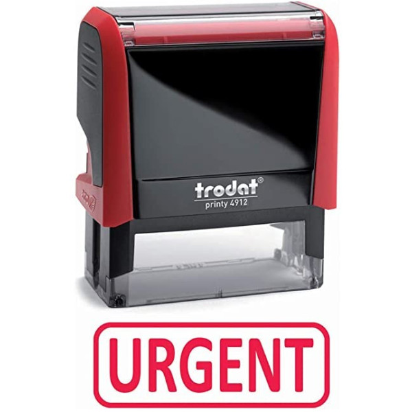 Tampon Encreur Textile Trodat Printy - 38x14mm 3 Lignes Personnalisables Encre Lavable pour Vêtements