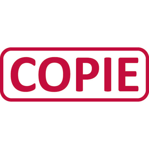 Tampon encreur Trodat Xprint - formule "Copie" rouge - pour marquage documents administratifs et correspondance
