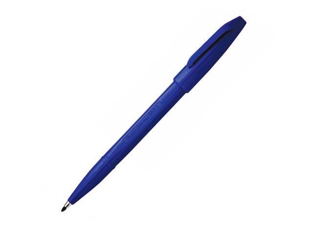 Stylo feutre PentelArts Sign Pen S520 - pointe fine BLEU pour écriture et dessin artistique