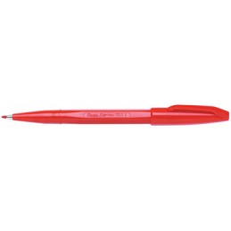 Stylo feutre PentelArts Sign Pen S520 - pointe fine, encre rouge pour écriture et dessin précis