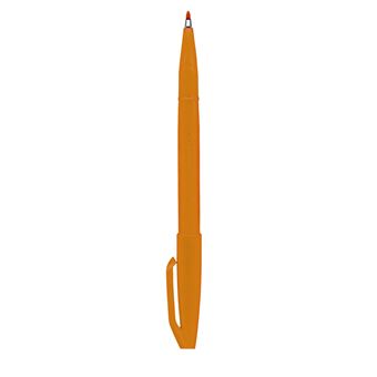 Stylo feutre PentelArts Sign Pen S520 - Pointe fine orange pour écriture et dessin précis