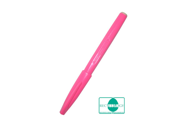 Stylo feutre PentelArts Sign Pen S520 - pointe fine, encre rose, pour dessin et écriture artistique