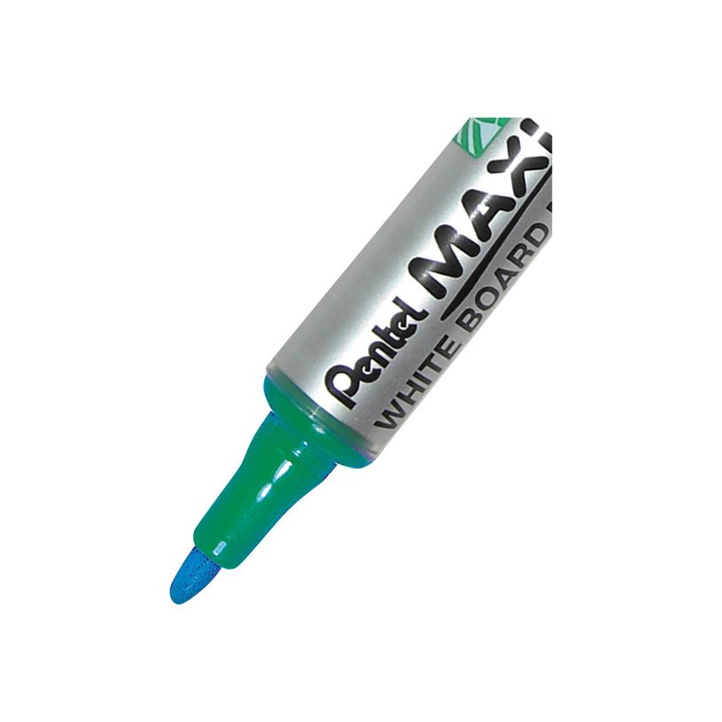 Marqueur tableau blanc Pentel MAXIFLO MWL5S - pointe ogive, vert, effaçable pour bureau et école