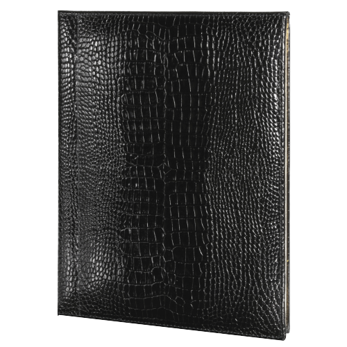Livre d'or Croco Savannah - Cuir de veau pleine fleur 27x21 cm pour événements et souvenirs